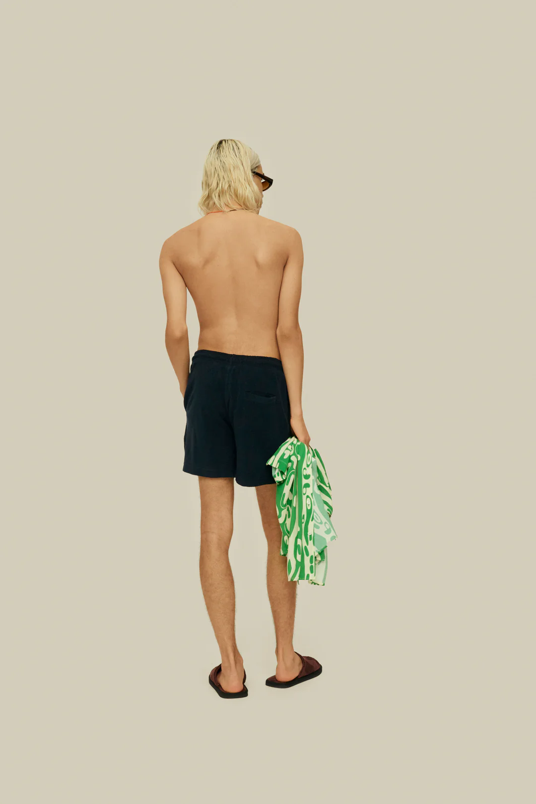 Navy Terry Shorts - Image 3